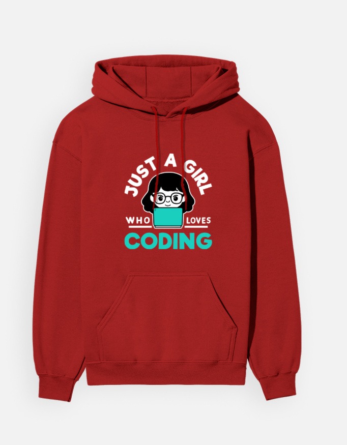 CODING GIRL - Unisex Hoodie - Image 2