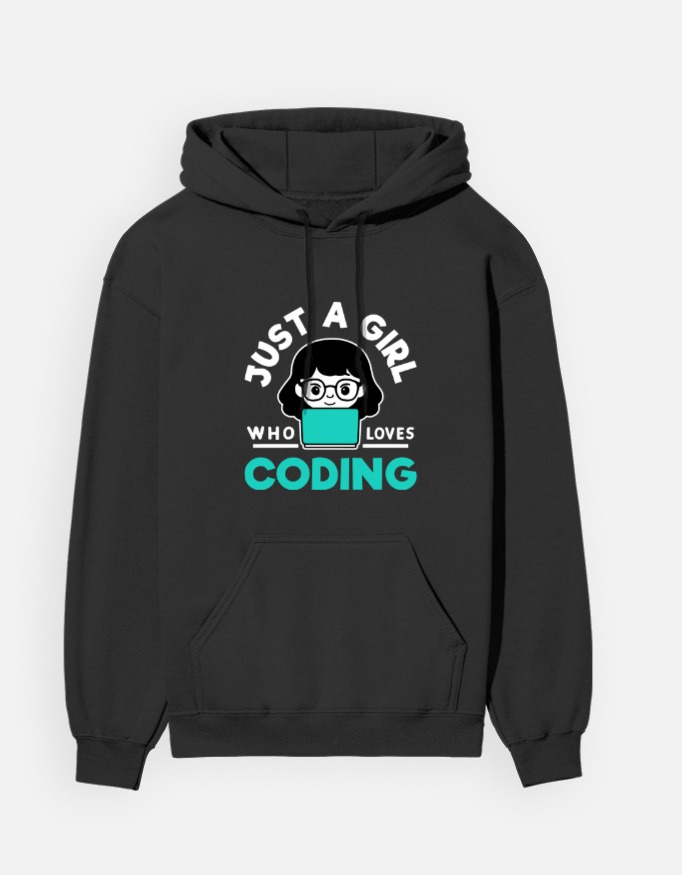 CODING GIRL - Unisex Hoodie - Image 5