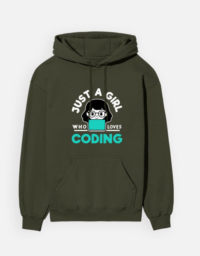CODING GIRL - Unisex Hoodie - Image 4