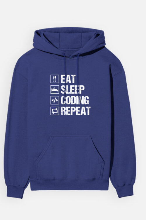 EAT SLEEP CODE REPEAT – Unisex Hoodie